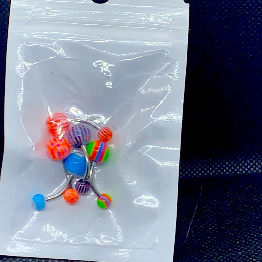 5 assorted belly rings